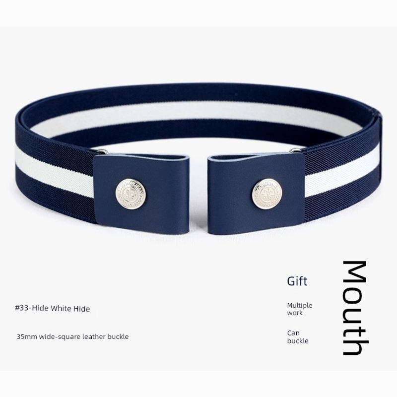 Men's And Women's Japanese-Style Invisible No-Trace Rubber Band Belt_voghion.com
