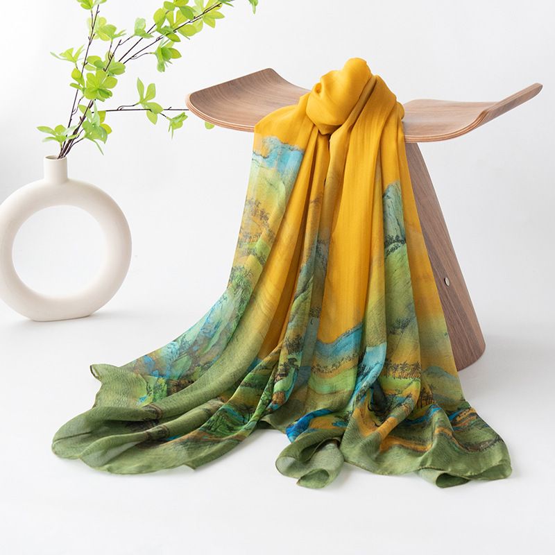 Streng ausgewählte 100% Maulbeerseide High-End-Sommerschals für Damen mit eleganten Tüchern als Geschenk für Mütter_voghion.com