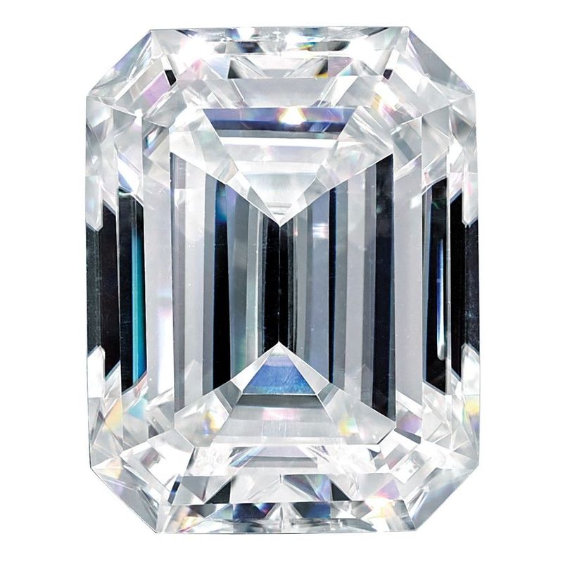 Moissanite Pure Light D-E-F Color 4x2mm Emerald Cut_voghion.com
