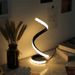 Creative flexible snake shaped table lamp, tri color infinite dimming plug-in night light, bedroom bar decoration,_voghion.com