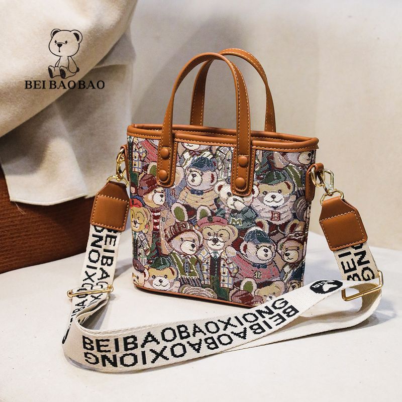 Süße Handtasche Canvas Tasche Einzelne Schultertasche Original Umhängetasche_voghion.com