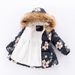 Kid's Clothing Foreign trade hand stuffed cotton girls mid length cotton coat winter new style baby cotton coat children's winter wear_voghion.com
