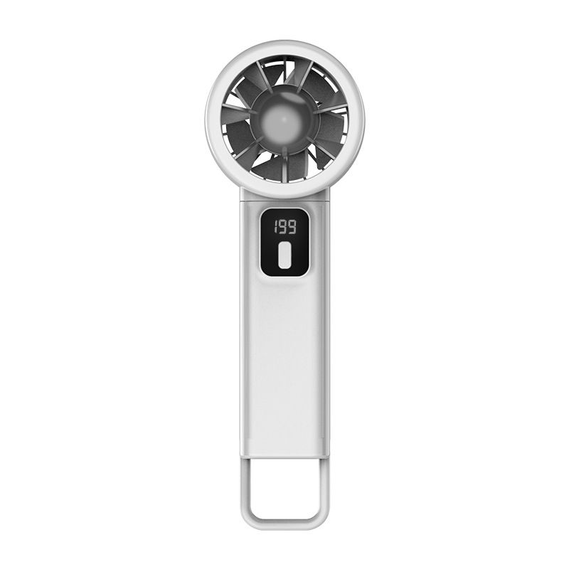 ​USB-Ventilator mit 199 Geschwindigkeiten und digitaler Anzeige – Faltbarer Turbo-Ventilator für den Schreibtisch mit starker Windstärke, tragbar und elegant für Büro und Reisen​​_voghion.com