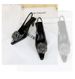 Light luxury banquet women's shoes, high heels, shallow mouth, pointed tip, hollowed out rear tripple strap, rhinestone flower shoes_voghion.com