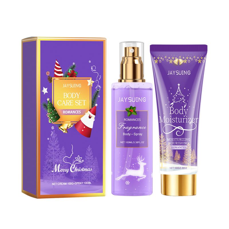Kit per la cura del corpo con fragranza natalizia, spray per il corpo, lozione per il corpo, fragranza per le feste natalizie_voghion.com