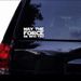 Reflective car sticker may the force be with you English letters body rear window sticker_voghion.com