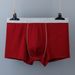 Herrenunterwäsche, lockere, atmungsaktive Boxershorts für dicke Männer in Übergröße, mittlere Taille, reine Baumwolle, rot, für Jugendliche_voghion.com
