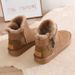2023 New Short Tube Leather And Fur Integrated Winter Short Boots, Anti Slip, Thickened Fur, Warm Cotton Shoes_voghion.com