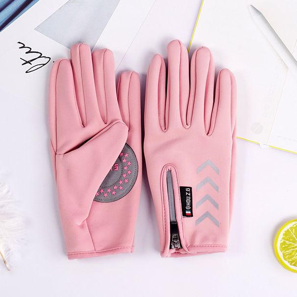 Children's Warm Gloves With Winter Velvet, Anti Slip Protection, Windproof, Outdoor Cycling, Student Roller Skating Sports Gloves_voghion.com