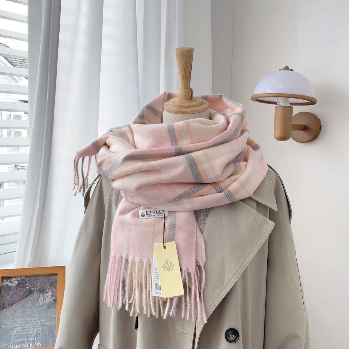 Versione coreana della sciarpa versatile per studenti di moda autunnale e invernale, nuova coppia di cashmere di alta qualità_voghion.com