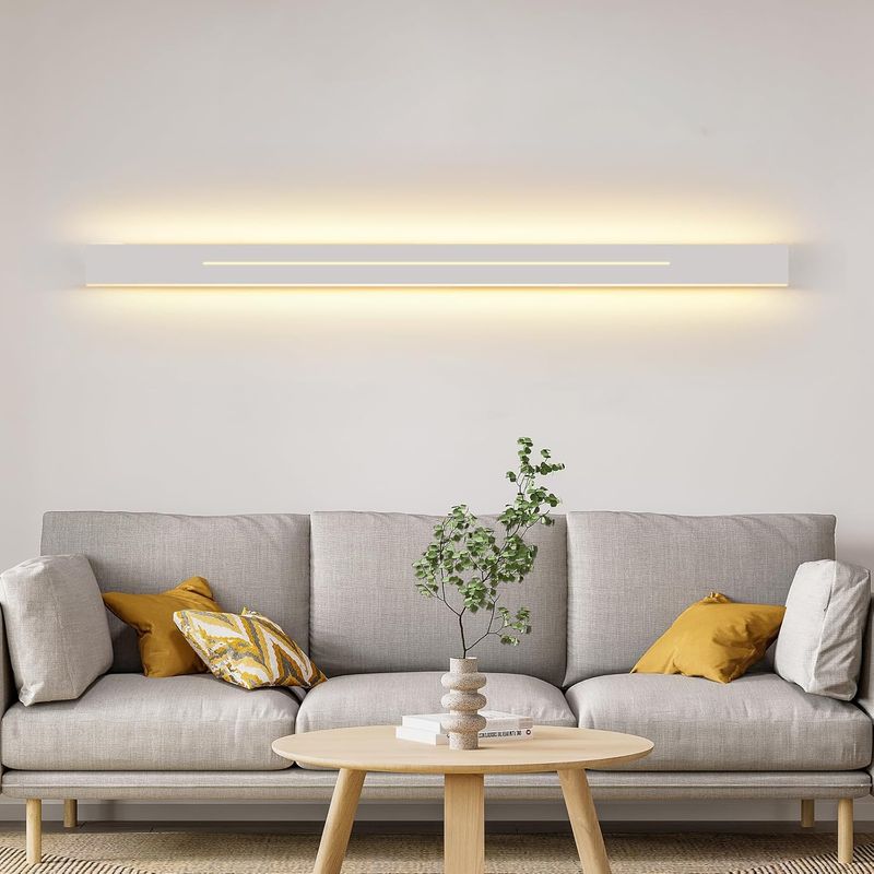 Wandleuchte LED Weiß Modern 100cm Warmweiß Wandleuchte Für Flur, Schlafzimmer, Wohnzimmer & Treppenhaus - 31W_voghion.com