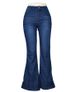 Abbigliamento da donna Jeans a gamba larga sottili a vita alta leggermente elastici per le donne_voghion.com