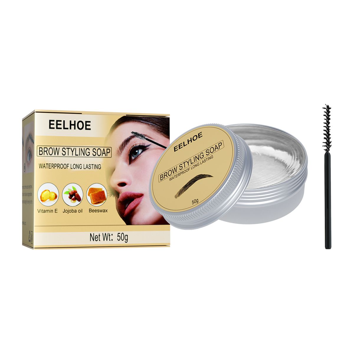 Crema EELHOE, modellatura tridimensionale, trucco naturale incolore, trasparente, rinfrescante e di lunga durata, sopracciglio_voghion.com