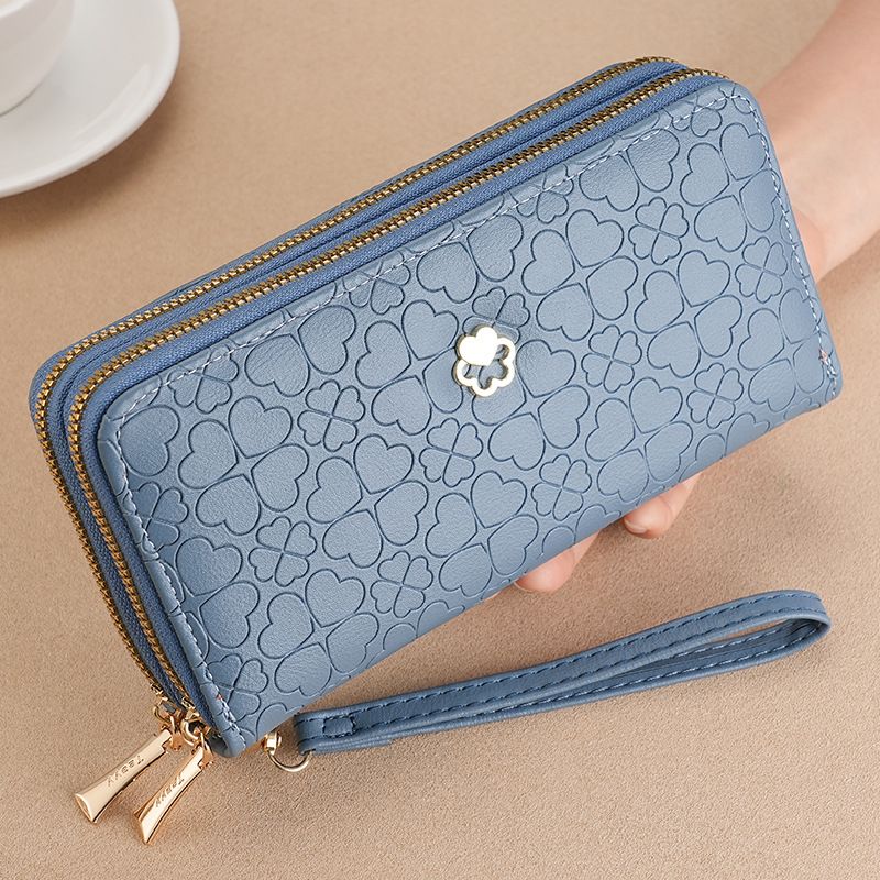 Purse Wallet Clutch Bag Women's Purse Long Double Zipper Mobile Phone Bag Student Wallet Large Capacity Clutch Bag Coin Purse_voghion.com