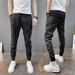 Striped 9-inch Small Casual For Men, Summer Cool, Thin Design, Vertical Stripes, Elastic Waistband, Slimming Effect,_voghion.com