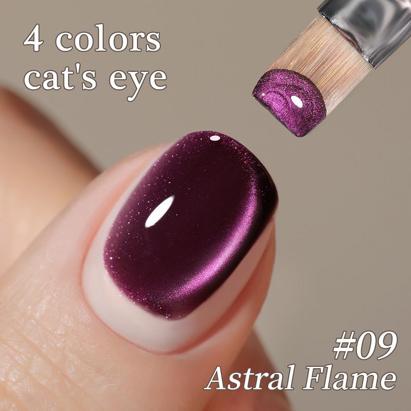 Colle à ongles Fleur de pêcher Perles de verre Colle œil de chat Vernis à ongles œil de chat en cristal blanc New Temperament_voghion.com
