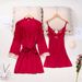 Nachtwäsche für Damen Pyjamas zweiteiliges sexy Heimkleid-Set für Damen kann draußen getragen werden_voghion.com
