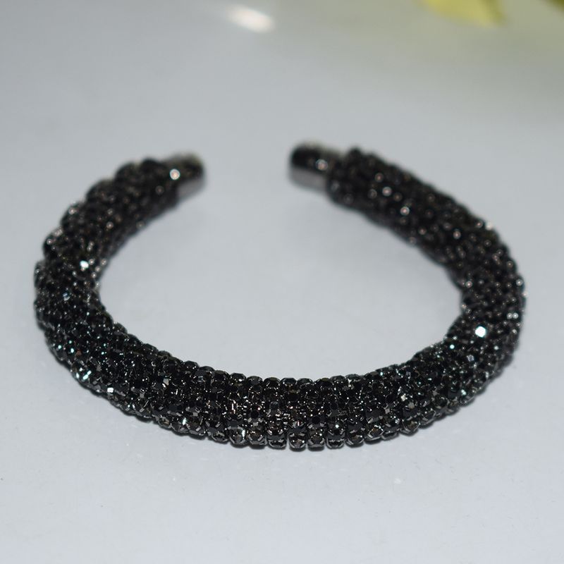 Übertriebenes Armband mit eingelegten Strasssteinen für Frauen, einzigartiges Design, Nischenschmuck, Ins Style_voghion.com