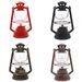 Vintage LED Oil Lantern - Flickering Flame Effect, 17cm & 25cm Sizes, Battery Powered For Indoor & Festival Decoration (Red/Copper/Black/Silver)_voghion.com