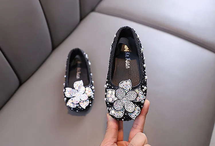 Dziewczynka Dziewczynka Księżniczka Diament Pojedyncze Buty Buty do Tańca Pokazowego_voghion.com