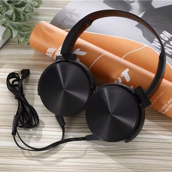 XB450 Wired Over-Ear Headphones With Microphone & In-Line Control For Gaming, Sports, Music - Stereo Sound For Mobile Devices_voghion.com