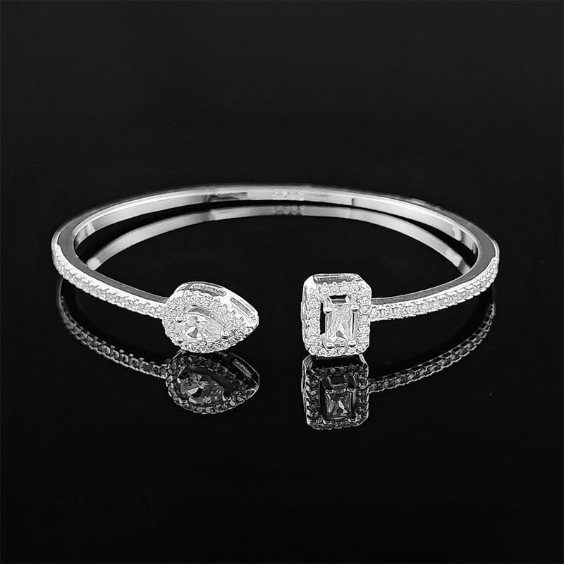 Onregelmatige armbandopening Verstelbare persoonlijkheid Veelzijdig Licht Luxe Design 5214_voghion.com