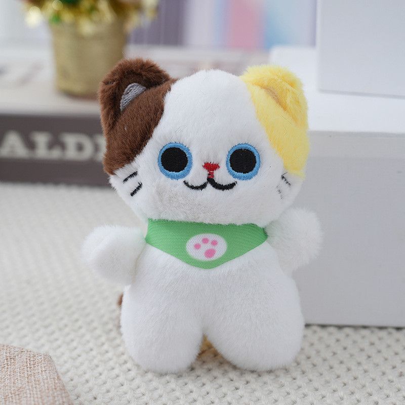 Adorable Keychain Cat Plush Cute Furry Kitten Stuffed Animal Toy Soft Doll_voghion.com