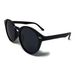 Round Lens Sunclasses Circle Glasses Oval Women Classic Ladies Black Matte Men_voghion.com