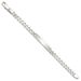 Sterling Silver 8inch Polished Engraveable Curb Link ID Bracelet_voghion.com
