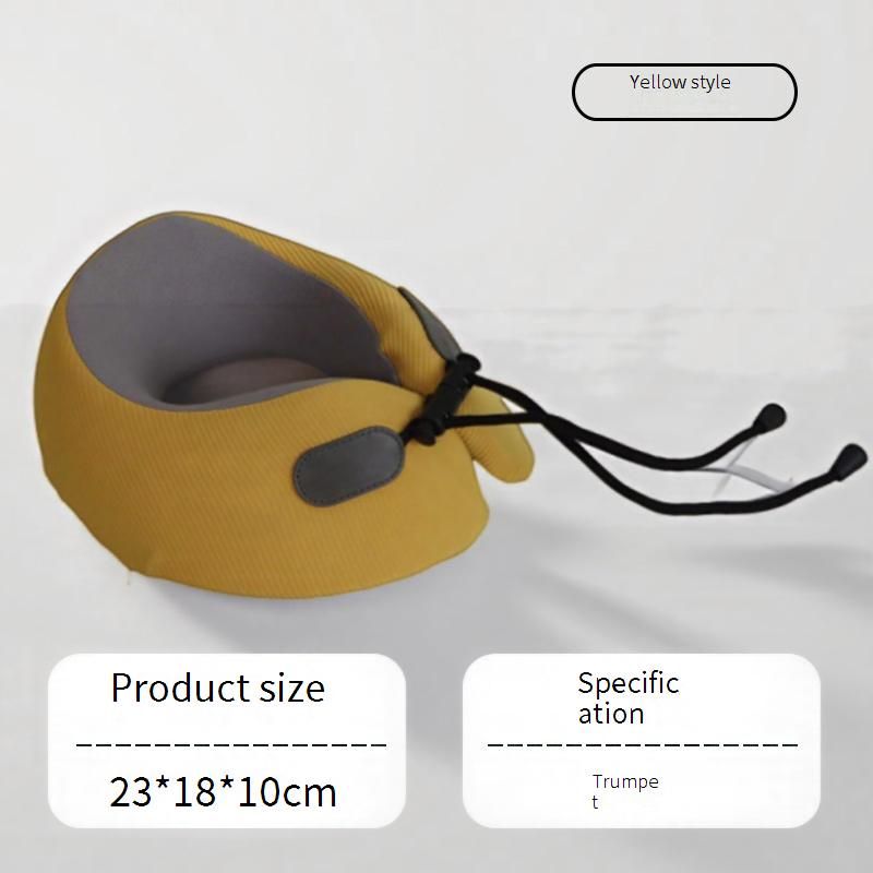 Memory Foam Nekkussen Ergonomisch U-vormig Reiskussen Voor Kantoor Auto Draagbaar Cervicale Ondersteuning Verlicht Nekpijn_voghion.com