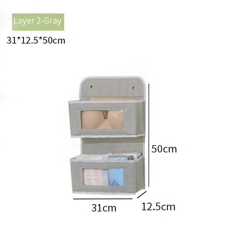 See-Through Hanging Organizer - Multi-Layer Fabric Storage Bag For Wardrobe & Home Organization​​_voghion.com