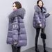 "Plus Size Winter Puffer Jacket – Shiny Oversized Coat With Faux Fur Trim & Thermal Lining (3 Colors, Korean Street Style, Extended Sizes)"_voghion.com