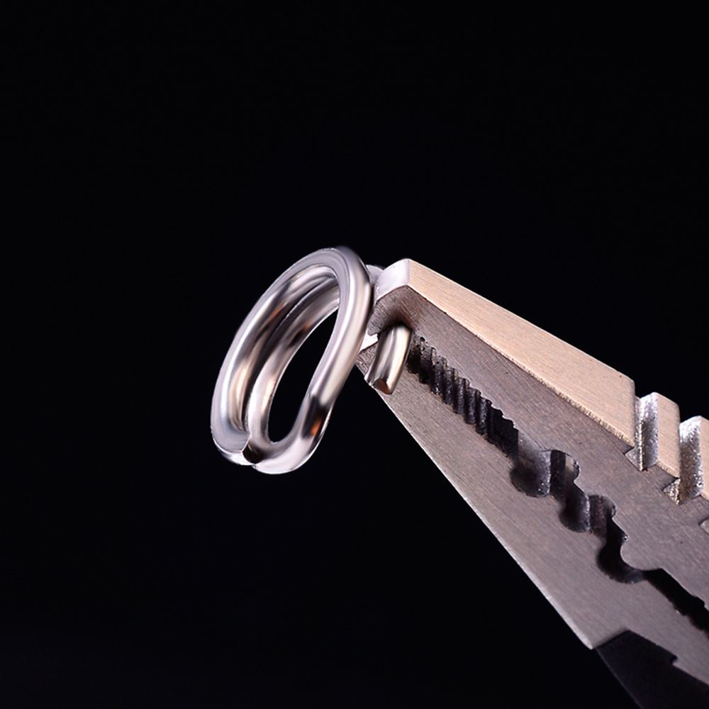 PROBEROS Stainless Steel Double-Layer Flattened Ring Lure Bait Loop_voghion.com