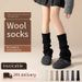 Scaldamuscoli Calzini di lana grigi Stivali da neve Calzini in pile Donna Stivali autunnali e invernali Calzini Calzini al polpaccio Scaldamuscoli caldi al ginocchio Haining_voghion.com