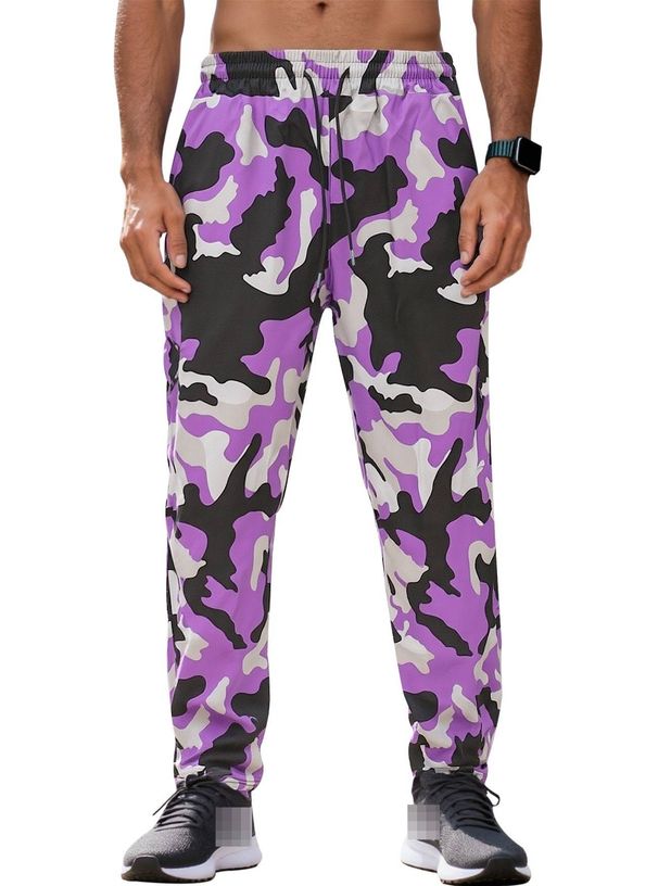 Pantaloni cargo mimetici da uomo - Pantaloni da jogging tattici militari da esterno con coulisse in vita, leggeri e traspiranti per escursionismo, campeggio, abbigliamento casual_voghion.com