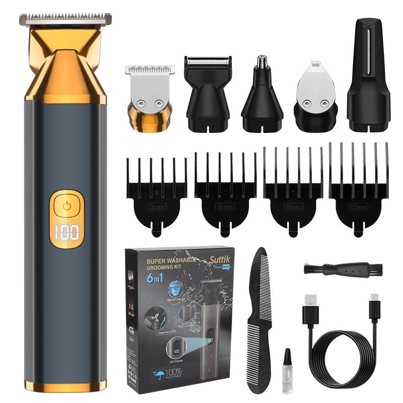 Hair Trimmer New Electric Hair Clipper Multifunctional Rechargeable Portable Electric Hair Clipper Home Use Sideburn And Nose Hair Trimmer_voghion.com