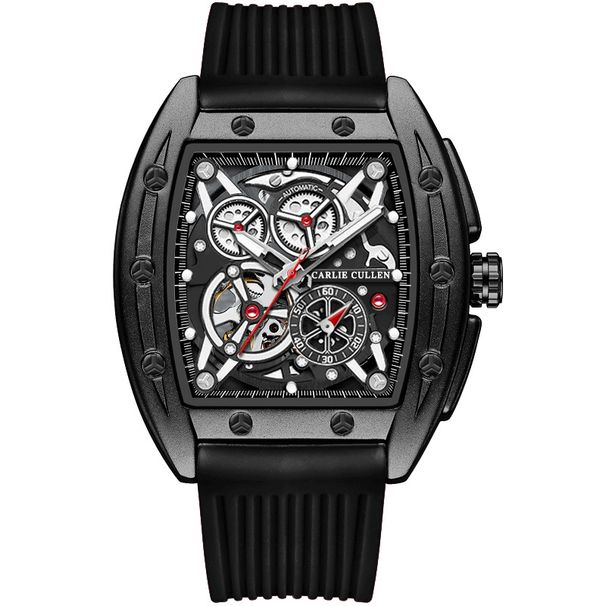 【 UK 】 Cross Border Foreign Trade Live Broadcast, Fully Automatic Richard Wine Barrel, Fully Hollowed Out Mechanical Men's Watch_voghion.com