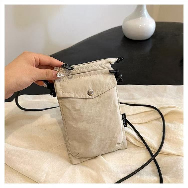 Bolsa transversal estilo coreano de verão, bolsa de celular casual e portátil para moedas, estilo artístico e fresco_voghion.com