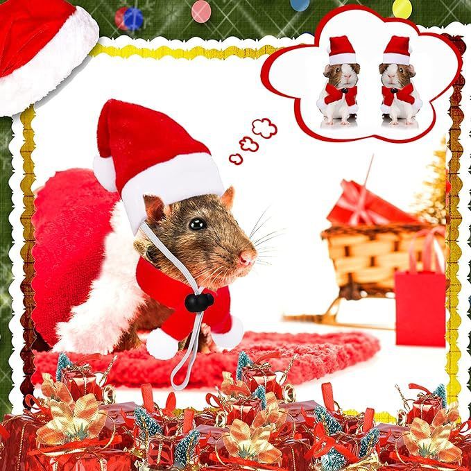 Cappello da pollo Costume da piccolo animale Criceto Porcellino d'India Coniglio Forniture natalizie_voghion.com