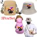 Animal Kangaroo 3Pcs/Set Magic Hat Black Cat Print Bag Hat Set Pet Apparel Three-Piece Combo Winter Comfort Pet Clothing Ideal For Outdoor Pet Travel_voghion.com