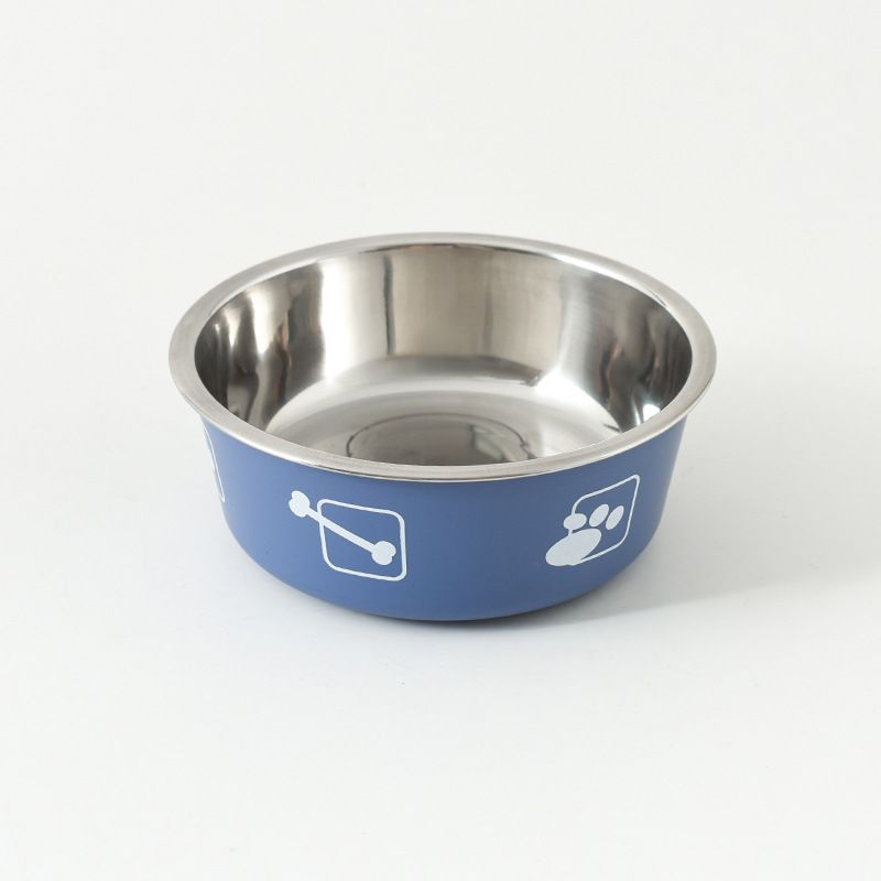 Bol en acier inoxydable pour aliments et eau pour chats et chiens_voghion.com