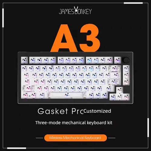Kit personalizzato Cheap Donkey A3 con guarnizione per tastiera Nical, lampada RGB wireless a tre modalità, hot plug, colonna al 75%_voghion.com