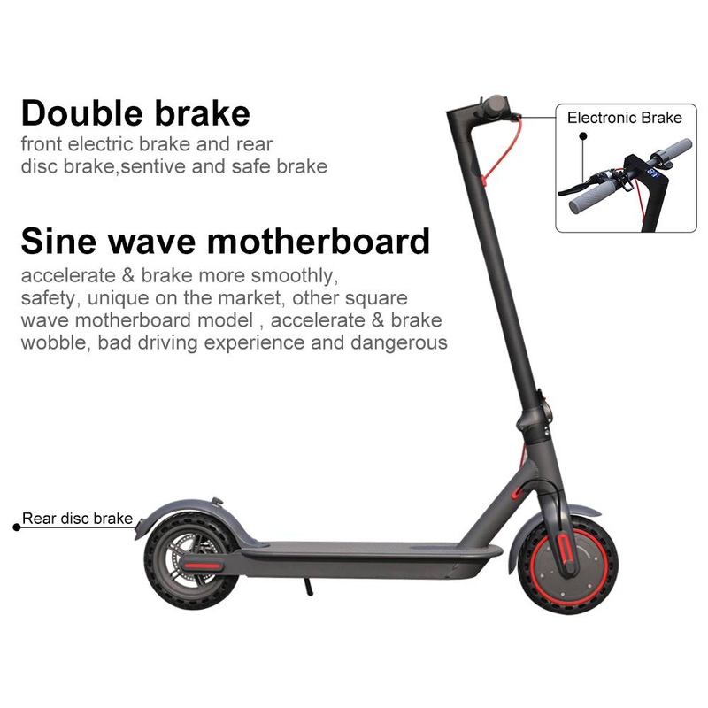 31KM/H Electric Scooter Adult 350W Motor 25KM Max Range E-scooter With Smart APP Scooter Foldable Waterproof_voghion.com