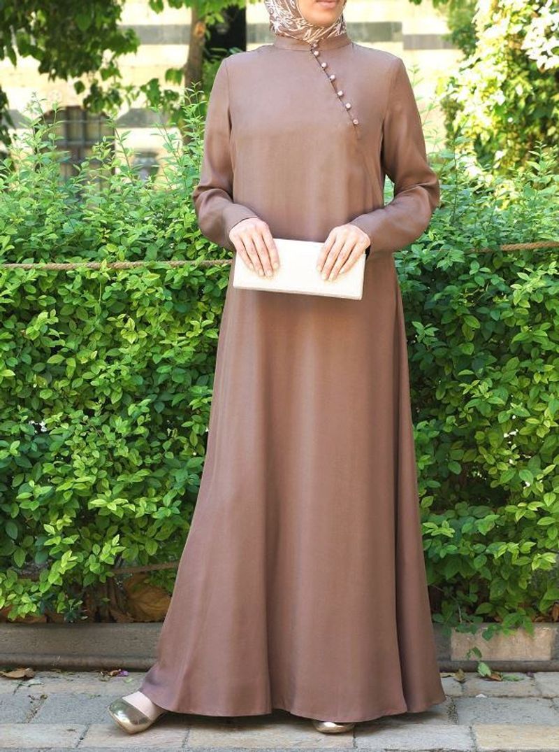 Women's Clothing Muslim Women's Robe Conservative Ladies Long Dress_voghion.com
