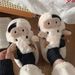Couples' Cotton Slippers, Men And Women's Home Furry Slippers, Anti-slip Design Suitable For Both Indoors And Out._voghion.com