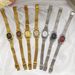 New Gold Oval Niche Dial Ins Style High-end Student Women's Watch_voghion.com