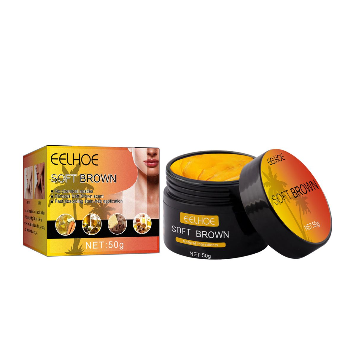 EELHOE Kombination aus Bräunungsreparatur für Weizenhautton, Körperfeuchtigkeit, Feuchtigkeitspflege und Sonnenpflegecreme_voghion.com