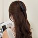 Premium Coffee Matte Large Korean Solid Color Elegant Back-of-Head Updo Dense-Tooth Shark Clip - Non-Poking Comfort Claw_voghion.com