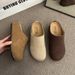 Women's Inner Heightened Birkenth Joker Baotou Half Slippers Women's Shoes New Spring And Summer Retro Niche Lazy Shoes_voghion.com