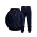 Men's Hooded Sweatshirt & Jogger Set - Thick Fleece-Lined Winter Tracksuit, Oversized Streetwear Two-Piece For Youth_voghion.com